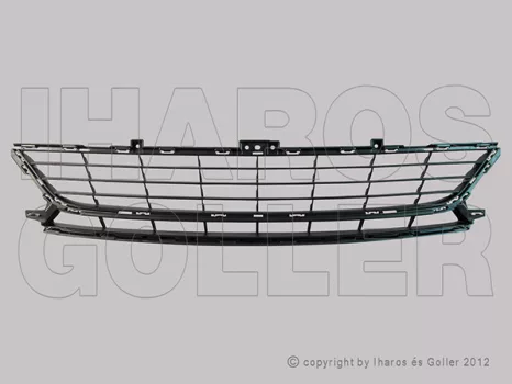 Renault Megane 2014.01.01-2016.02.01 Rács a lökhárítóba középész, fekete (5 ajtós) (13ZM)