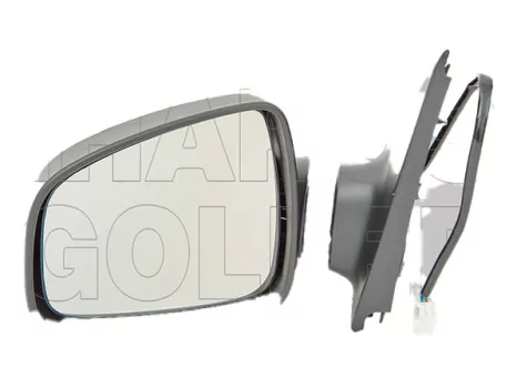 Dacia Logan 2012.10.01-2017.08.01 Visszapillantó tükör bal, elektromos  állítás,domború fűthető, fényezh.(5pól.) (10PL)