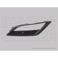   Seat Leon 2012.12.01-2016.12.01 Első lökhárító rács jobb fekete ködlámpás (131U)