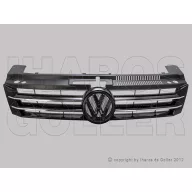   Volkswagen Sharan 2010.06.01- Hűtődíszrács feketére festett króm díszléccel (15KN)