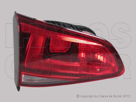 VW Golf VII/1 2012.10.01-2016.10.31 Hátsó lámpa üres bal belső sötétített (08YU)