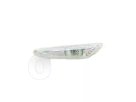 BMW 3 (E46) 2001.09.01-2005.02.28 Oldalvillogó kpl. bal fehér TYC (0TYR)