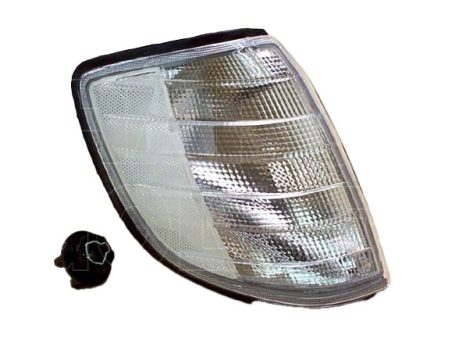 Mercedes (W140) 1991.03.01-1998.09.30 Első vill. kpl. jobb fehér, -95 (0GV2)