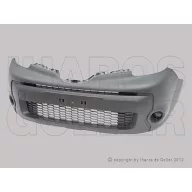  Renault Kangoo 2013.07.01-2021.04.30 Első lökhárító fekete, ködlámpás, energiaelnyelő (19I9)