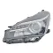 Toyota Yaris 2014.07.01-2017.02.28 Fényszóró HIR2/LED bal, fekete FF (motoros) DEPO (1AAS)