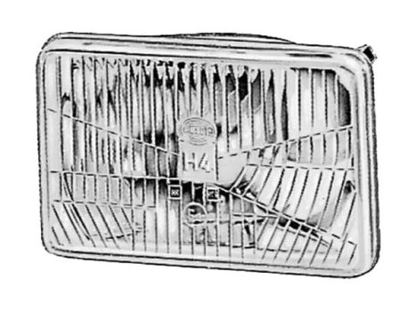 Fényszóró+helyzetjelzö betét H4 (kis kocka) HELLA R (0G8N)