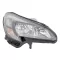 Opel Corsa E 2014.09.01-2019.10.06 fényszóró 2H7 jobb, nappali fény, fekete ház, motorral, DEPO (1ACJ)