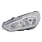 Ford Focus 2014.10.01-2018.04.09 fényszóró H1/H7+LED nappali fény bal króm hátsó (motorral) DEPO (1BIP)