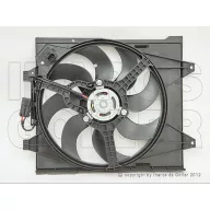   Ford Ka 2009.02.01-2016.05.01 ventilátor komplett D=405mm (0.9 - 1.4; 1.3D +A/C) (1CTZ)