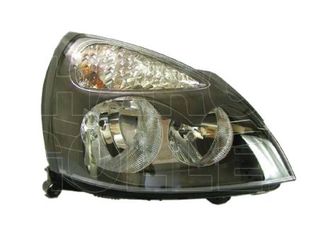 Renault Clio (Clio II) 2001.06.01-2005.09.30 Fényszóró H7/H1 jobb (fekete házas) HELLA  (0F0C)