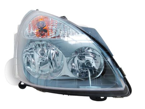 Renault Clio (Clio II) 2001.06.01-2005.09.30 Fényszóró H7/H1 jobb (szürke házas) HELLA  (04NV)