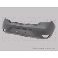   Dacia Sandero 2017.01.01-2020.12.31 Hátsó lökhárító alapozott (1DEN)