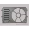 Seat Ibiza 2012.03.24-2015.03.02 Hűtőventilátor keret (klímás) (1DN0)