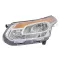 Citroen C3 Picasso 2009.10.01-2017.06.11 Bal fényszóró H1/H7+nappali fény króm hátsó motorral DEPO (1ED5)