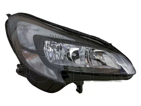 Opel Corsa D 2011.03.01-2014.08.31 fényszóró 2H7 jobb, +napp.f., fek.ház, motorral HELLA (1BPI)