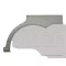 Chevrolet Nubira J200 2004.01.01-2010.01.01 Bal hátsó sárvédő javítóív 4 ajtós és kombi (1EL5)