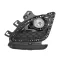 Mazda 6 2010.03.01-2011.12.31 Bal ködlámpa H11 kerettel DEPO (1F1T)