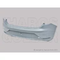   Seat Leon 2017.01.01-2020.02.01 Hátsó lökhárító alapozott, szenzor jelölés (1FPV)