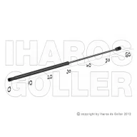   Ford B-Max 2012.06.01-2017.09.01 Gázrugó csomagtér ajtóhoz (1ISM)