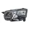 Peugeot Partner 2018.06.01-2023.09.30 Fényszóró H7/H1 bal, króm házas (motorral) DEPO* (1L0H)