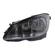   Mercedes C (W204) 2011.01.01-2014.02.28 Bal fényszóró fekete házas H7/H7 motorral TYC (1LRV)