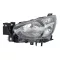 Mazda 2 2014.02.27- Bal fényszóró H4 fekete házas motoros DEPO (1MDR)