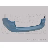   Opel Astra K/1 2015.06.01-2019.07.02 Hátsó lökhárító, alapozott, szenzor jelöléses, vonószemes, Kombi (1NNH)