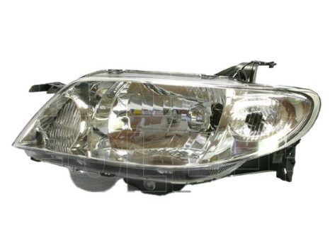 Mazda 323 2001.02.01-2003.12.31 Fényszóró H4 bal, króm házas (motoros állítás, motor nélkül) TYC (0JC1)