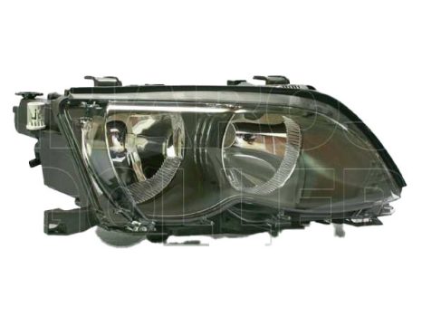 BMW 3 (E46) 2001.09.01-2005.02.28 fényszóró 2H7 jobb, fekete házas (nem Coupé/Cabrio) TYC (0M6S)