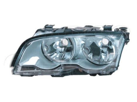 BMW 3 (E46) 2001.09.01-2005.02.28 fényszóró 2H7 bal, titán ház (Coupé/Cab.) 03.02-ig TYC (06TR)