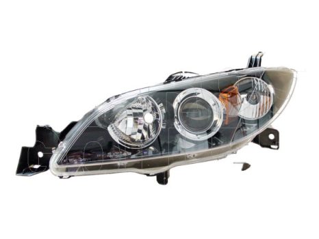 Mazda 3 2003.10.01-2006.06.30 Fényszóró HB3/H7 bal, 4 ajtós (belülről állítható) TYC (0PT5)