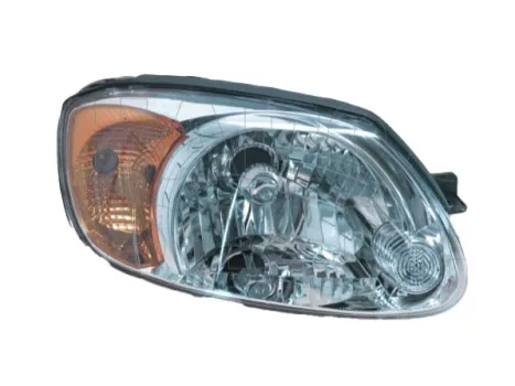 Hyundai Accent 2003.01.01-2005.1231 Fényszóró H4 jobb, sárga villogó (motoros állítás, motor nélkül) TYC (00VV)