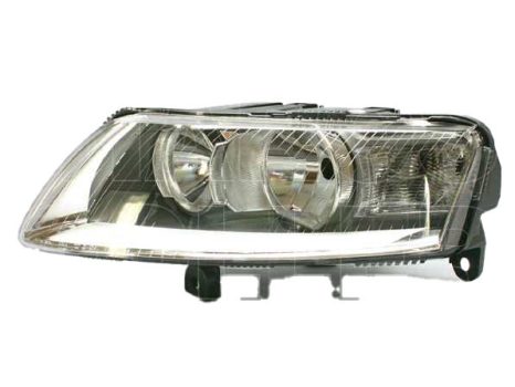 Audi A6 2004.05.01-2008.09.30 Fényszóró H1/H7 bal (motoros állítás, motor nélkül) TYC (0NU6)