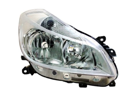 Renault Clio (Clio III) 2005.10.01-2008.12.31 fényszóró 2H7 jobb, króm, motorral (nem Campus) TYC (0R4S)