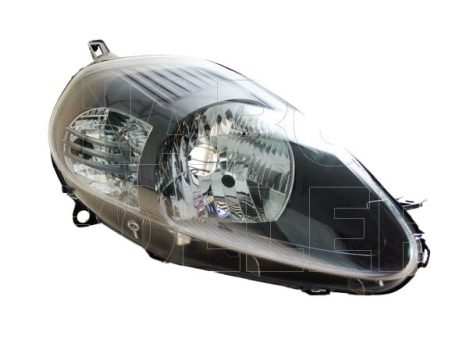 Fiat Grande Punto 2005.10.01-2009.11.30 fényszóró H4 jobb, fekete házas 08.11-től (motorral) TYC (0S5E)