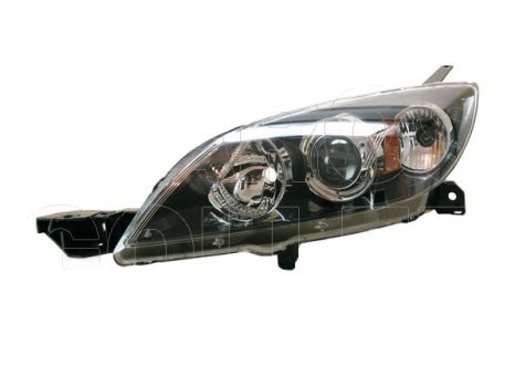 Mazda 3 2003.10.01-2006.06.30 Fényszóró HB3/H7 bal, 5 ajtós (belülről állítható) TYC (0YJT)