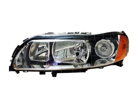 Volvo V70 2000.01.01-2007.08.31 fényszóró H7/H9 bal, fekete házas,05-től (motorral) TYC (0V08)