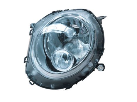 Mini (BMW) 2 2006.11.01-2014.02.28 Fényszóró H4 motorral, fehér indexbúrás, bal TYC (03BK)