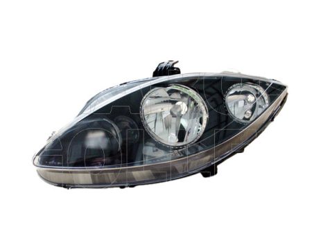 Seat Altea 2004.05.01-2009.03.31 Fényszóró H7/H1 bal fekete házas (motoros állítás, motor nélkül) TYC (0SPE)
