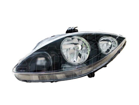 Seat Altea 2004.05.01-2009.03.31 Fényszóró H7/H1 bal fekete házas (motorral) TYC (0SPG)