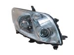   Toyota Auris 2007.03.01-2010.02.28 fényszóró H11/HB3 jobb króm házas, V-tip. (motoros állítás, motor nélkül) TYC (00Z4)