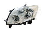  Toyota Auris 2007.03.01-2010.02.28 fényszóró H11/HB3 bal króm házas, V-tip. (motorral) TYC (0SHH)