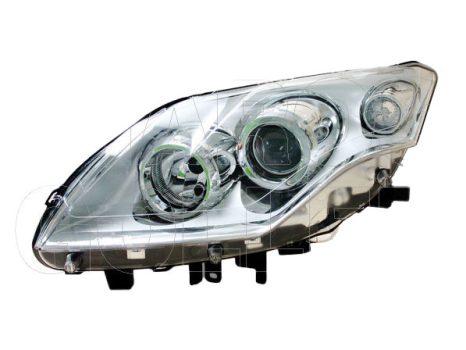 Renault Laguna 2007.10.01-2011.01.31 Fényszóró 2H7 bal, króm házas (motoros állítás, motor nélkül) TYC (0SHJ)