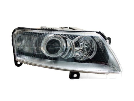 Audi A6 2004.05.01-2008.09.30 fényszóró Bi-xenon jobb el.+izzó nélk. (motorral) TYC  (0TC7)