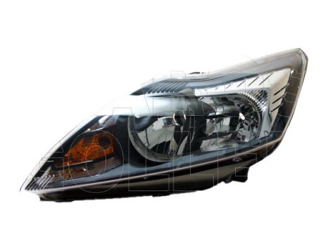 Ford Focus 2007.09.01-2011.02.28 fényszóró H1/H7 bal króm-fekete házas (motorral) TYC (0UK5)