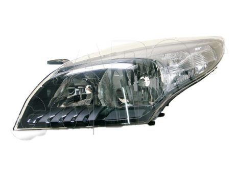 Renault Megane 2008.10.31-2012.03.31 fényszóró 2H7 bal, fekete házas, nappali fénnyel (motorral) TYC (0Z43)