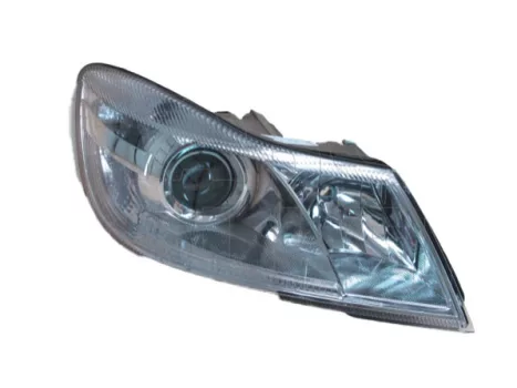 Skoda Octavia (1Z) 2009.01.01-2013.08.31 fényszóró H1/H7 jobb króm házas Octavia logo nélk(motorral) (02Y3)