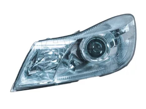 Skoda Octavia (1Z) 2009.01.01-2013.08.31 fényszóró H1/H7 bal króm házas Octavia logo nélk (motorral) (02Y4)