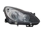   Opel Corsa D 2006.09.01-2011.02.28 Fényszóró H7/H1 jobb fekete házas (motorral) TYC (0TGI)
