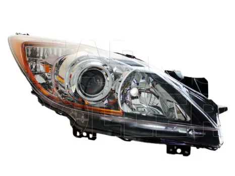 Mazda 3 2009.04.01-2011.10.31 Fényszóró H11/HB3 jobb, fekete házas (motorral) TYC (0V9P)